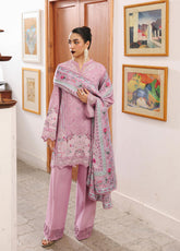 QPrints By Qalamkar Embroidered Jacquard Weaved 3 Piece Unstitched Suit QLM25QP D-QW-3A ELVIRA
